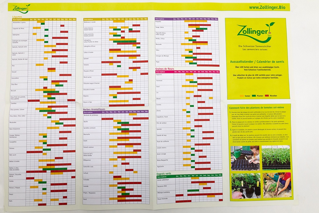 Calendrier des semis